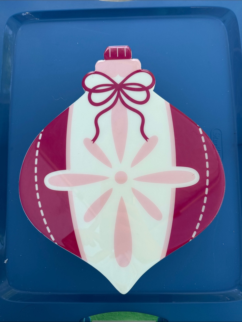 Ashland Pink and Burgundy Holiday Ornament Wall Decor